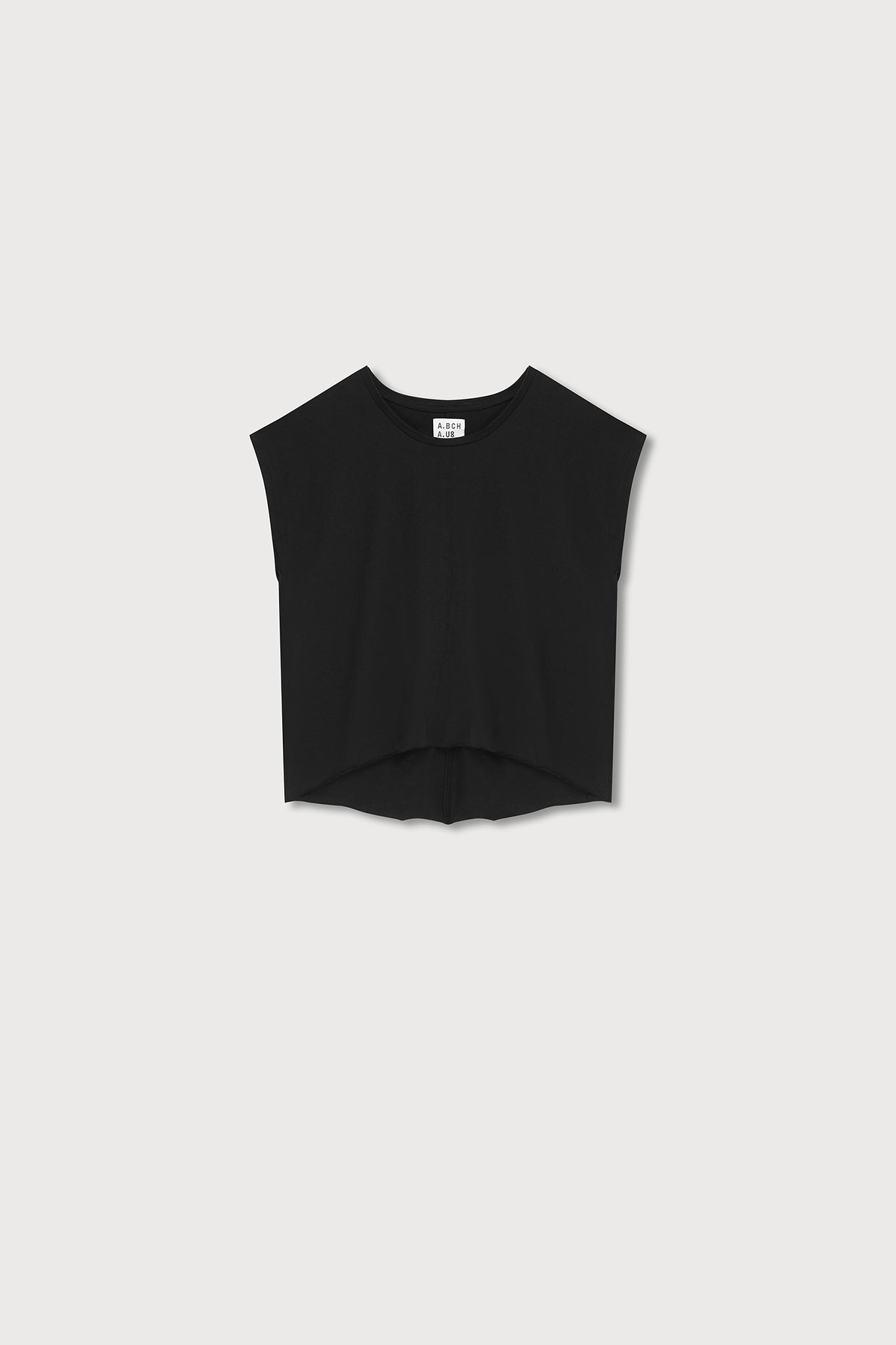 A.BCH A.08 Black Offcut T-Shirt in Organic Cotton