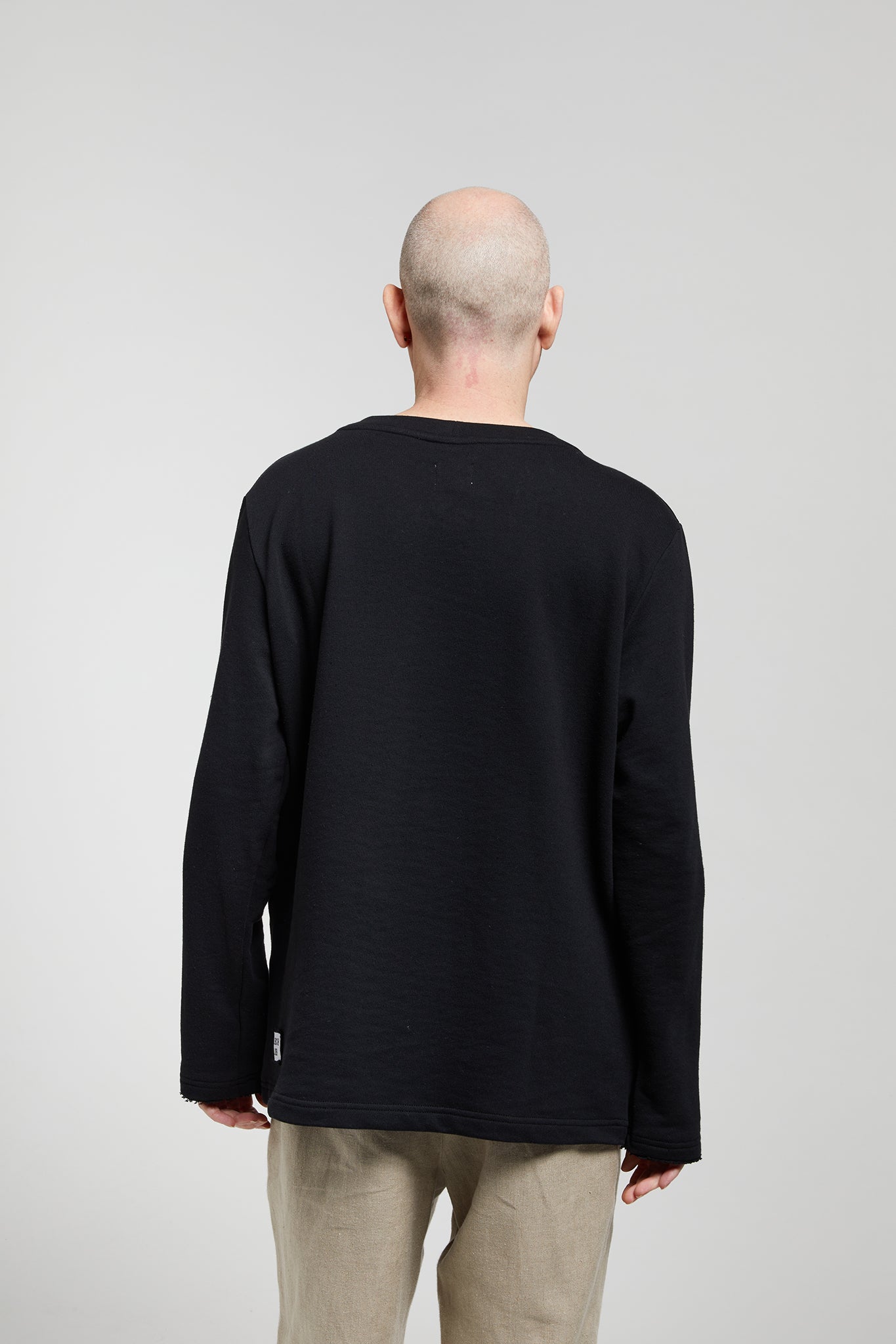 A.BCH A.09 Black Signature Sweater in Organic Cotton