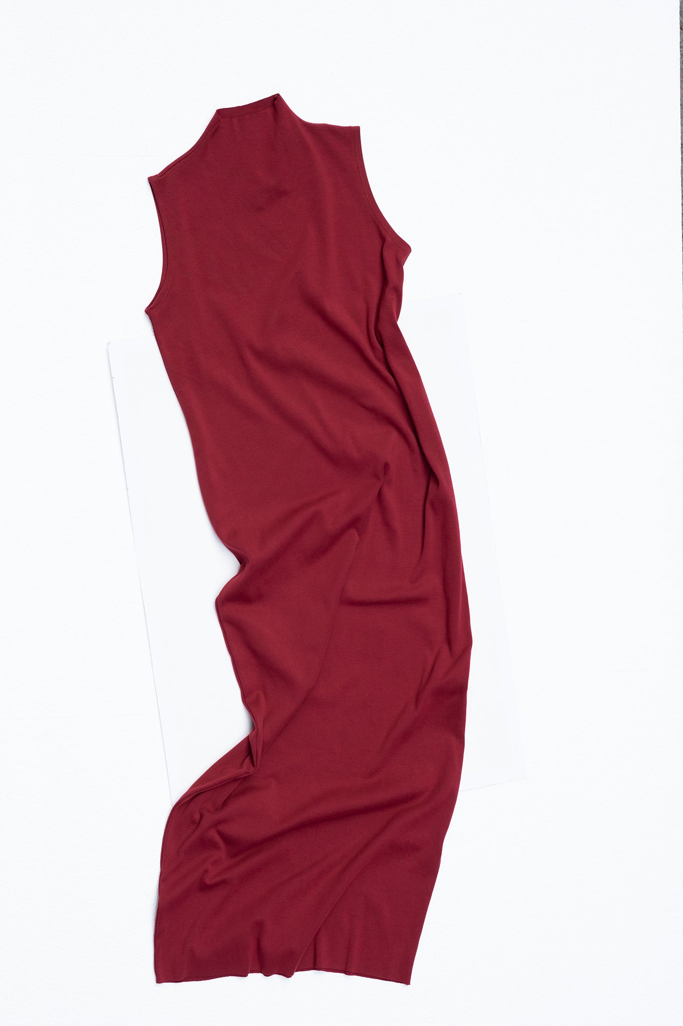 A.BCH A.14 Garnet Sleeveless Skivvy Dress in Organic Cotton Rib