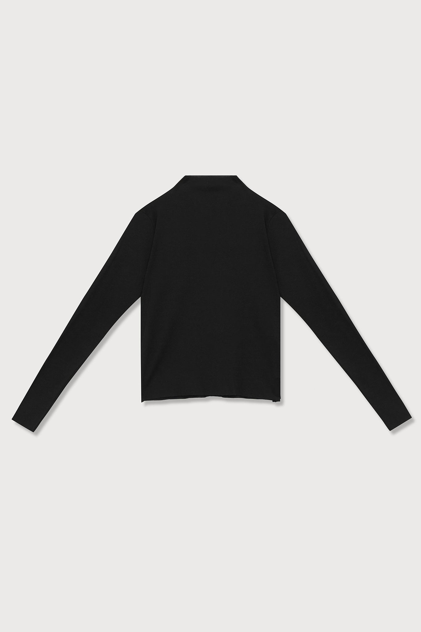 A.BCH A.14 Black Long Sleeve Skivvy in Organic Cotton