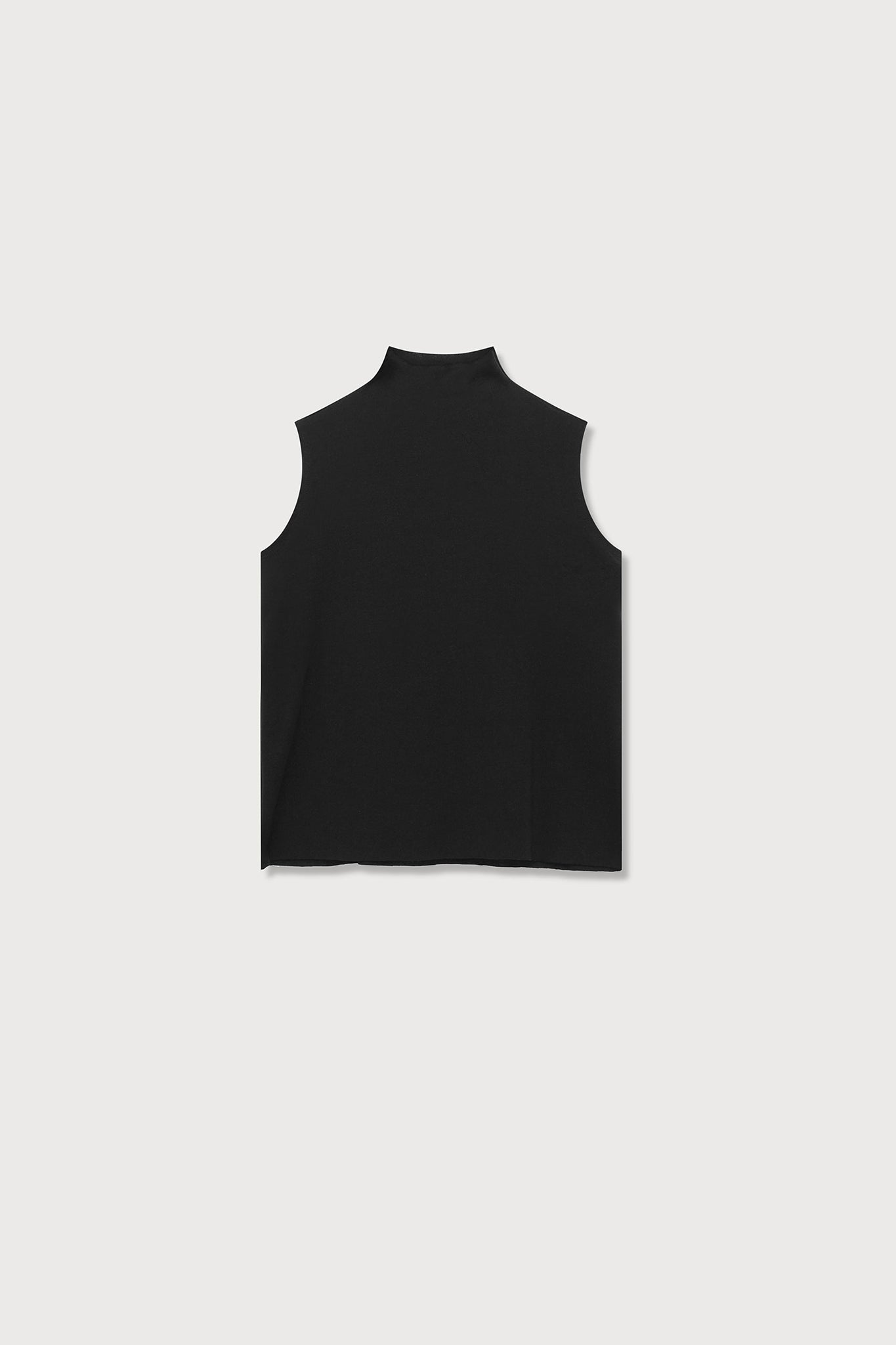 A.BCH A.14 Black Sleeveless Skivvy in Organic Cotton