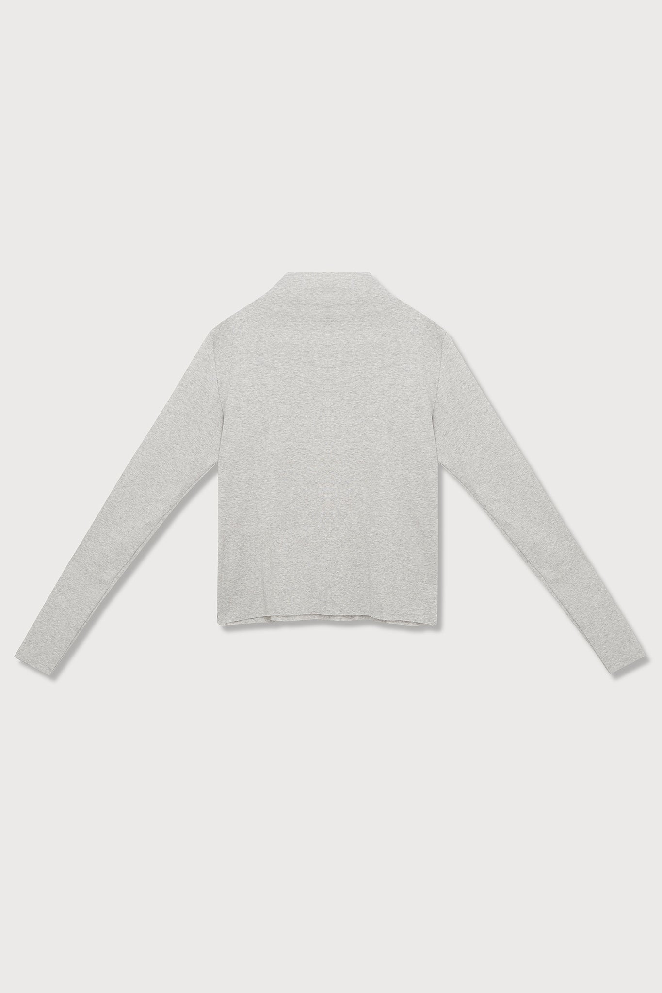 A.BCH A.14 Grey Marle Long Sleeve Skivvy in Organic Cotton