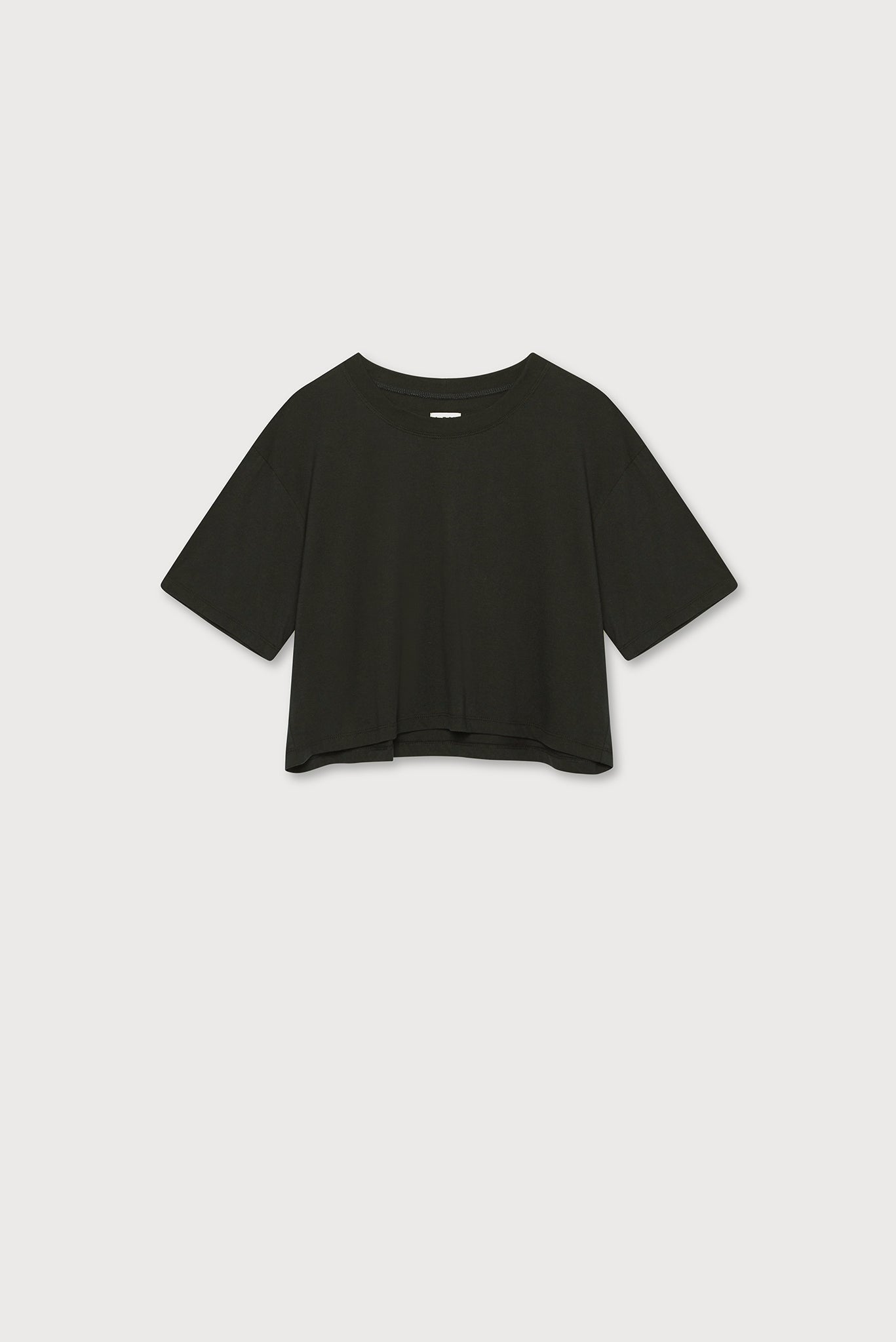 Organic Cotton V-Neck Cropped T-Shirt