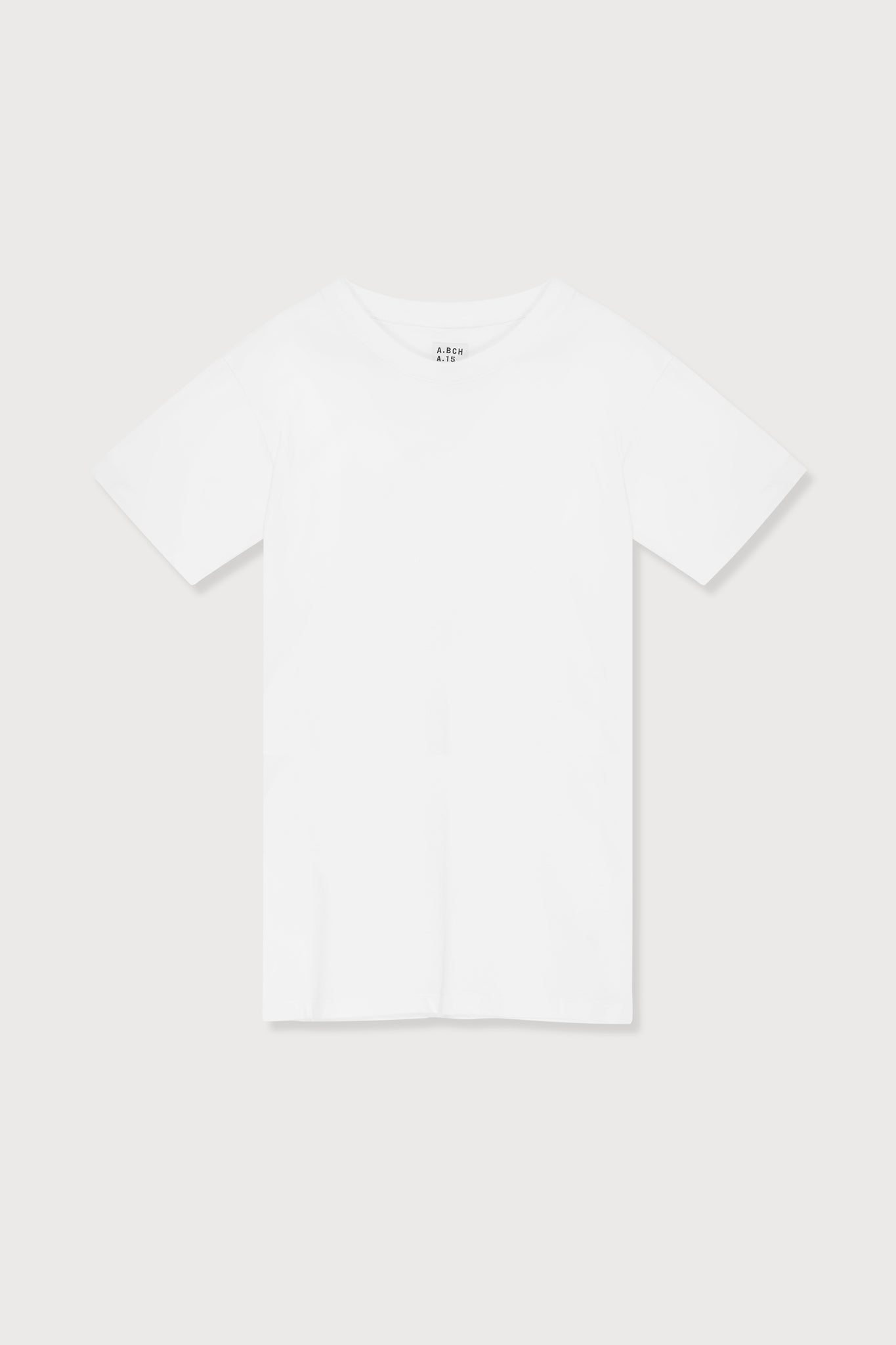 A.BCH A.15 White Long Line Tshirt in Organic Cotton