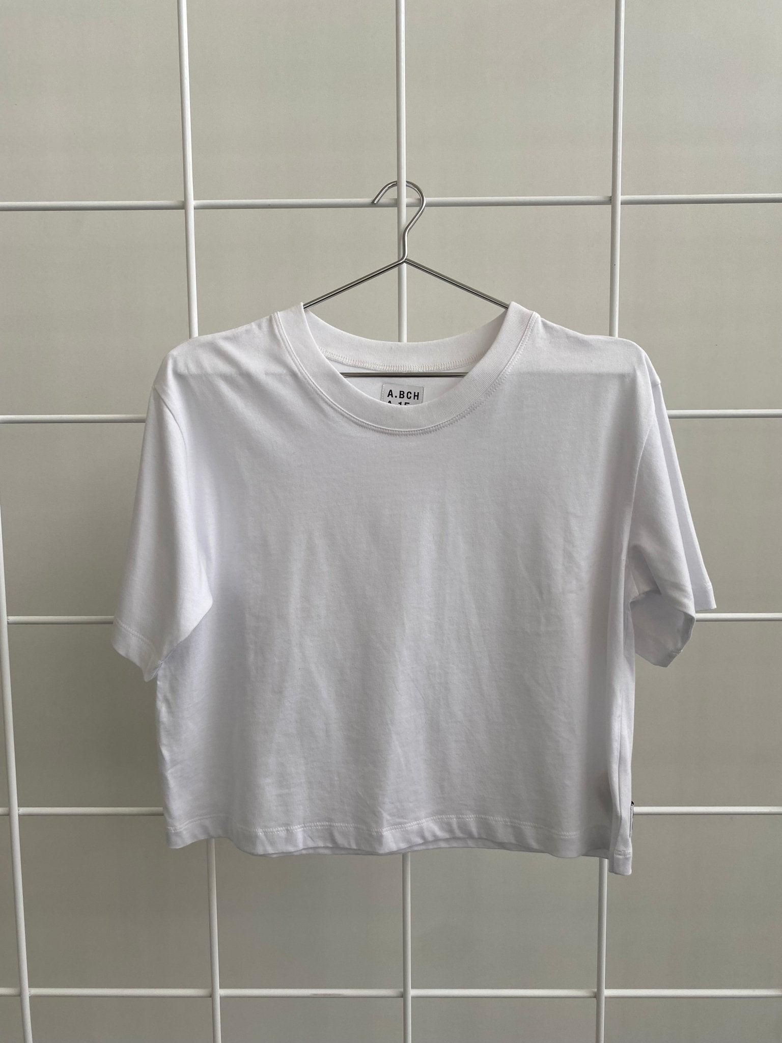 A.15 White Crop Tshirt in Organic Cotton