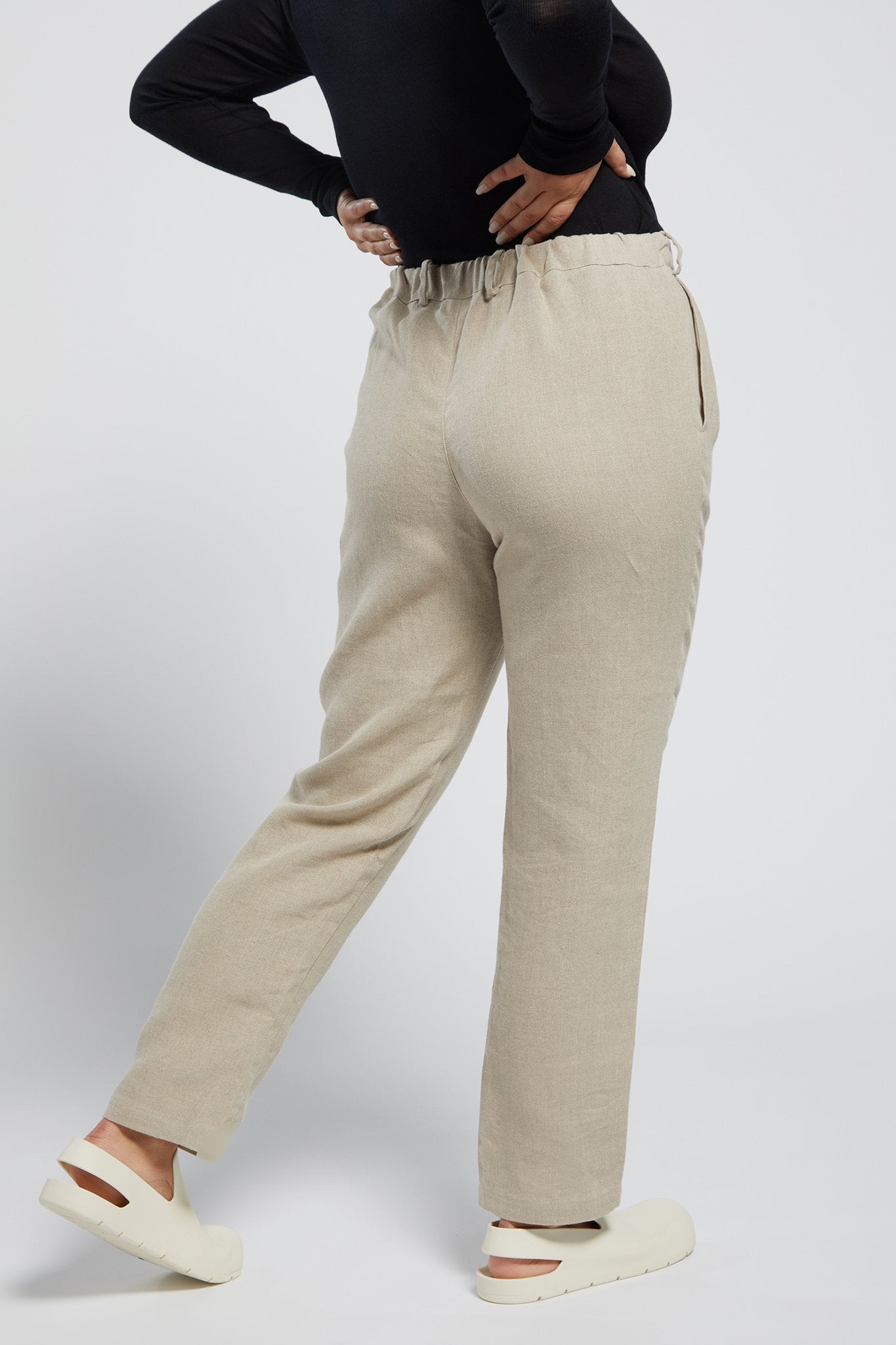 Organic Undyed Linen Trousers | A.BCH World | Gender Neutral