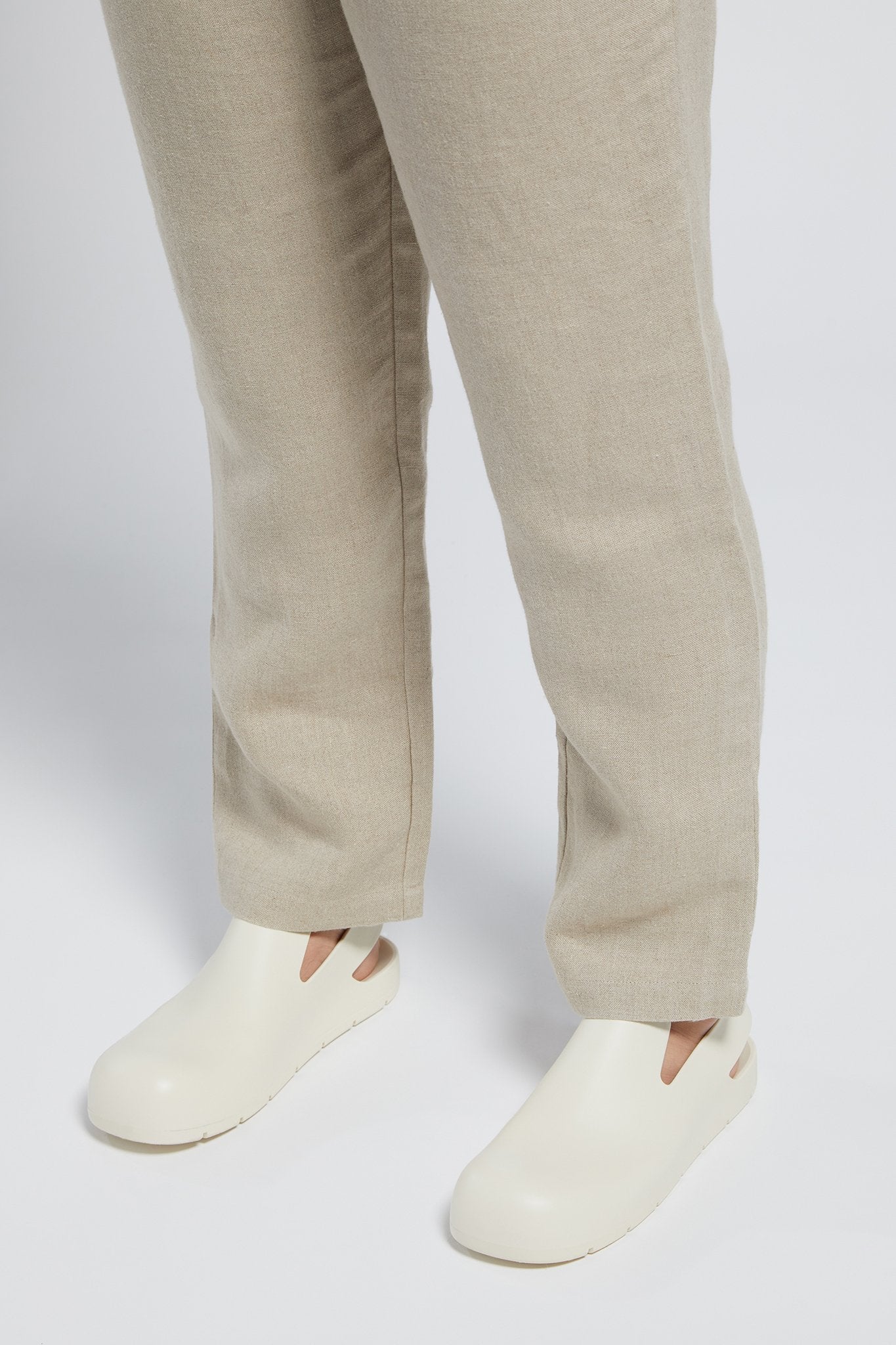 A.BCH A.18 Undyed Organic Linen Semi-Tailored Trousers
