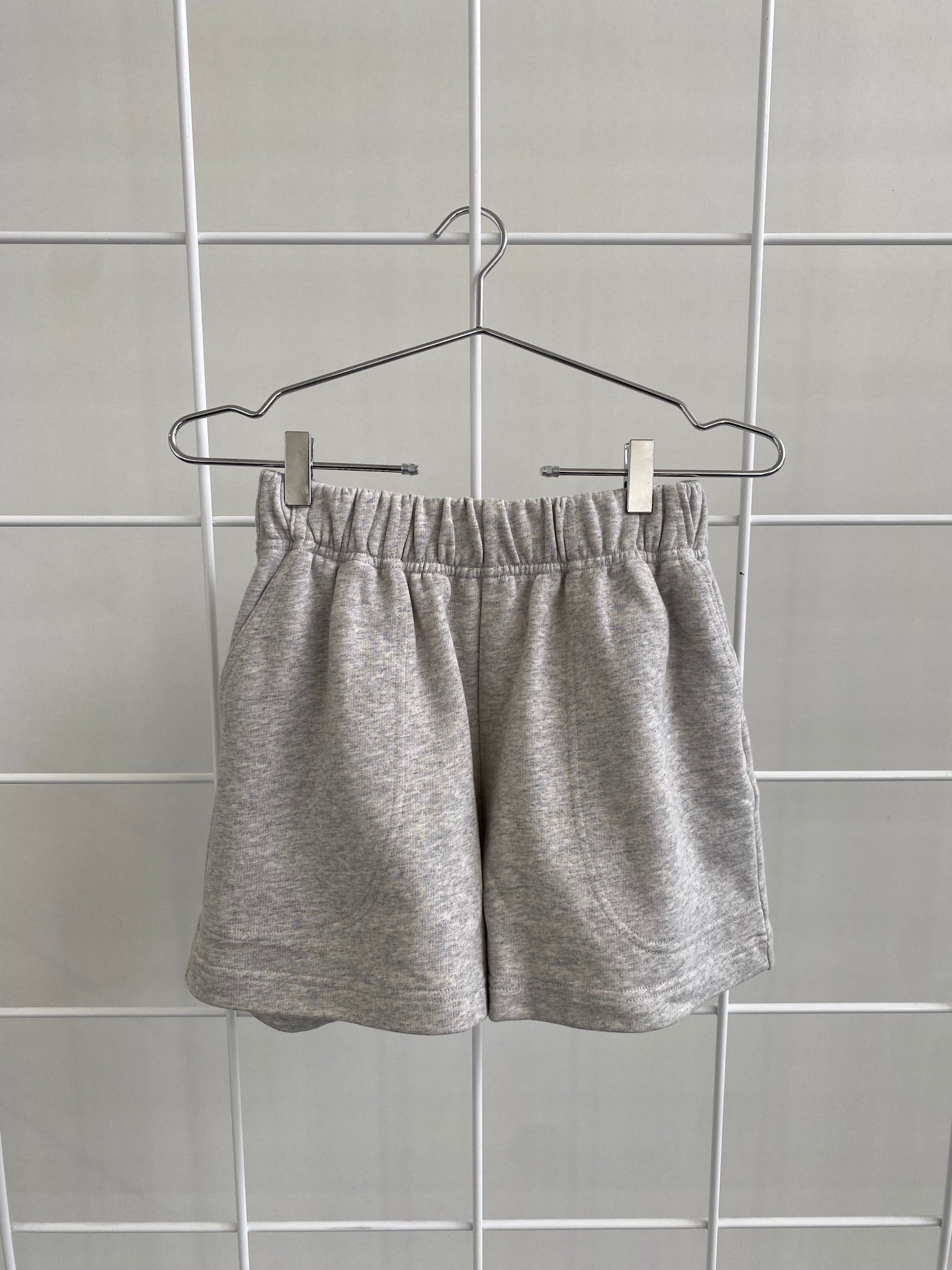 Perfectly Imperfect A.24 Grey Marle Organic Terry Shorts