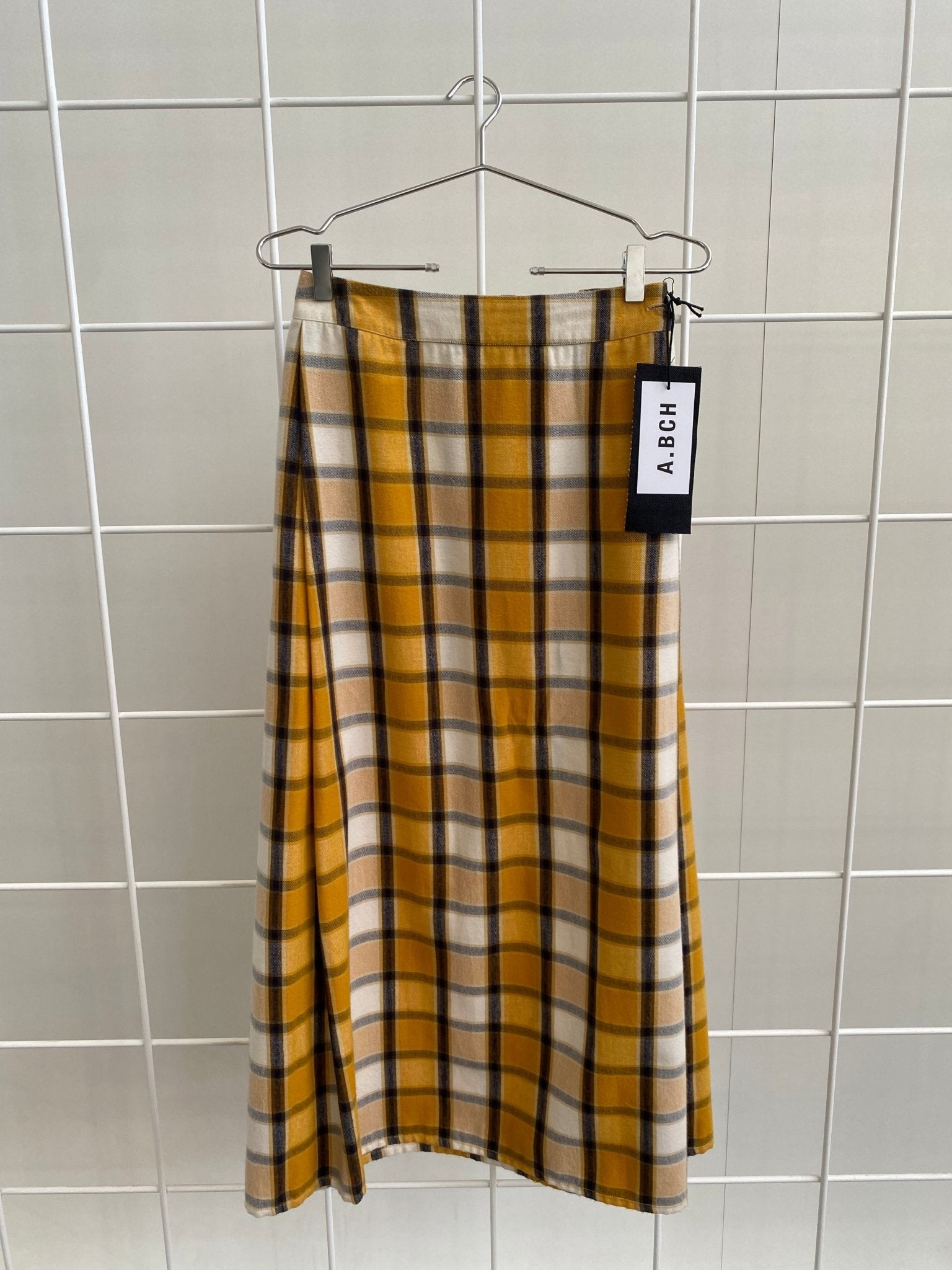 A.25 Marigold Plaid Skirt