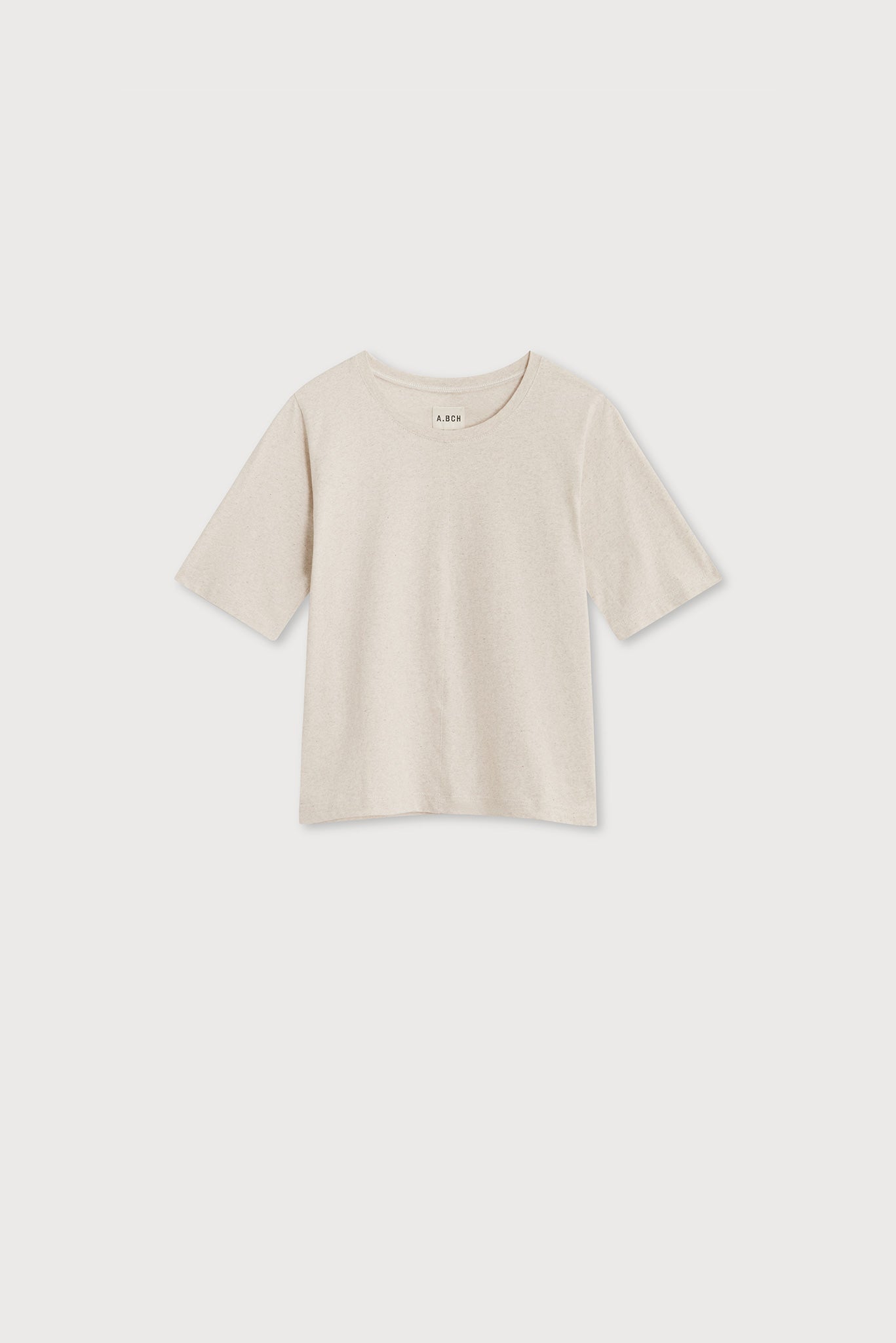 A.27 Oat Marle Tailored T-Shirt in Recycled + Organic Cotton