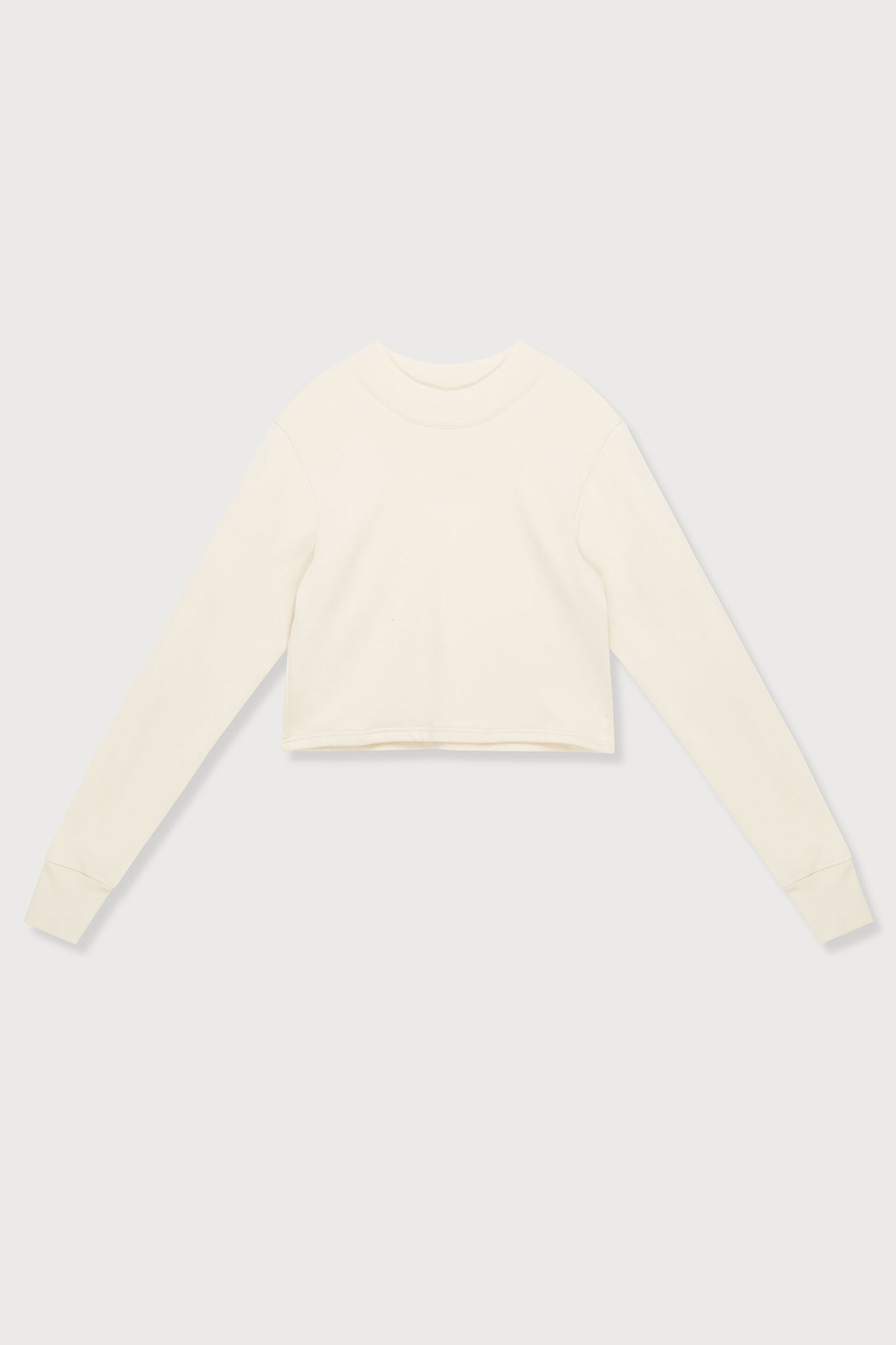 A.BCH A.33 Undyed Crop Fleecy Sweater in Organic Cotton