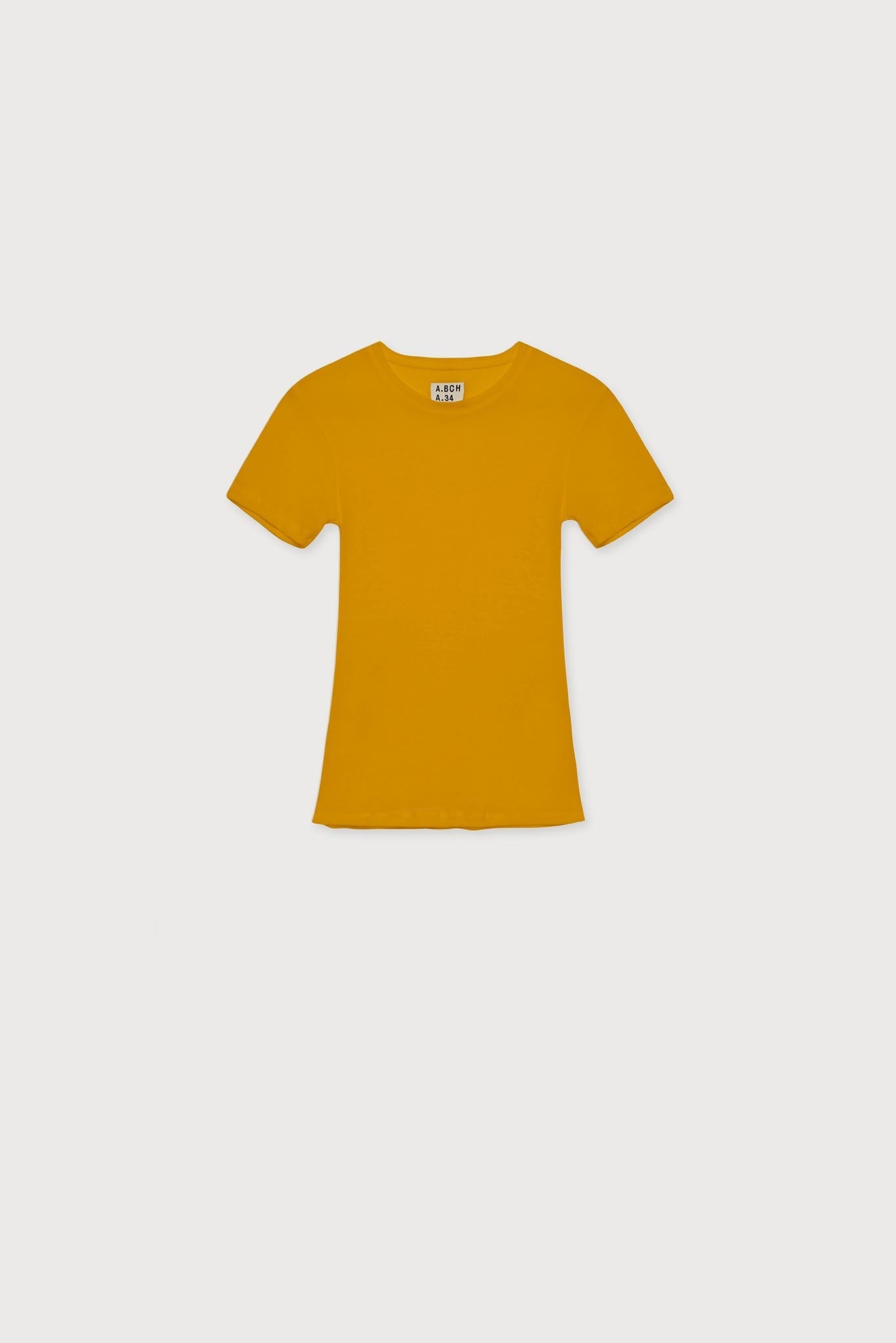 A.BCH A.34 Marigold Short Sleeve Thermal T-Shirt in Australian Merino