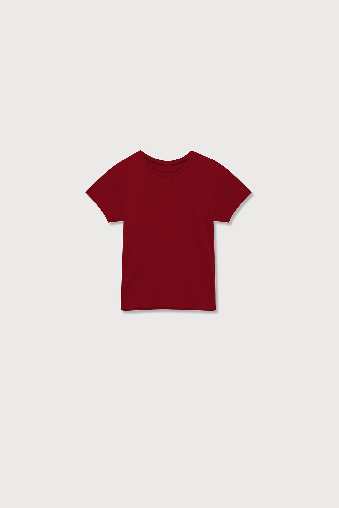 A.BCH A.35 Garnet Rib T-Shirt in Organic Cotton Rib