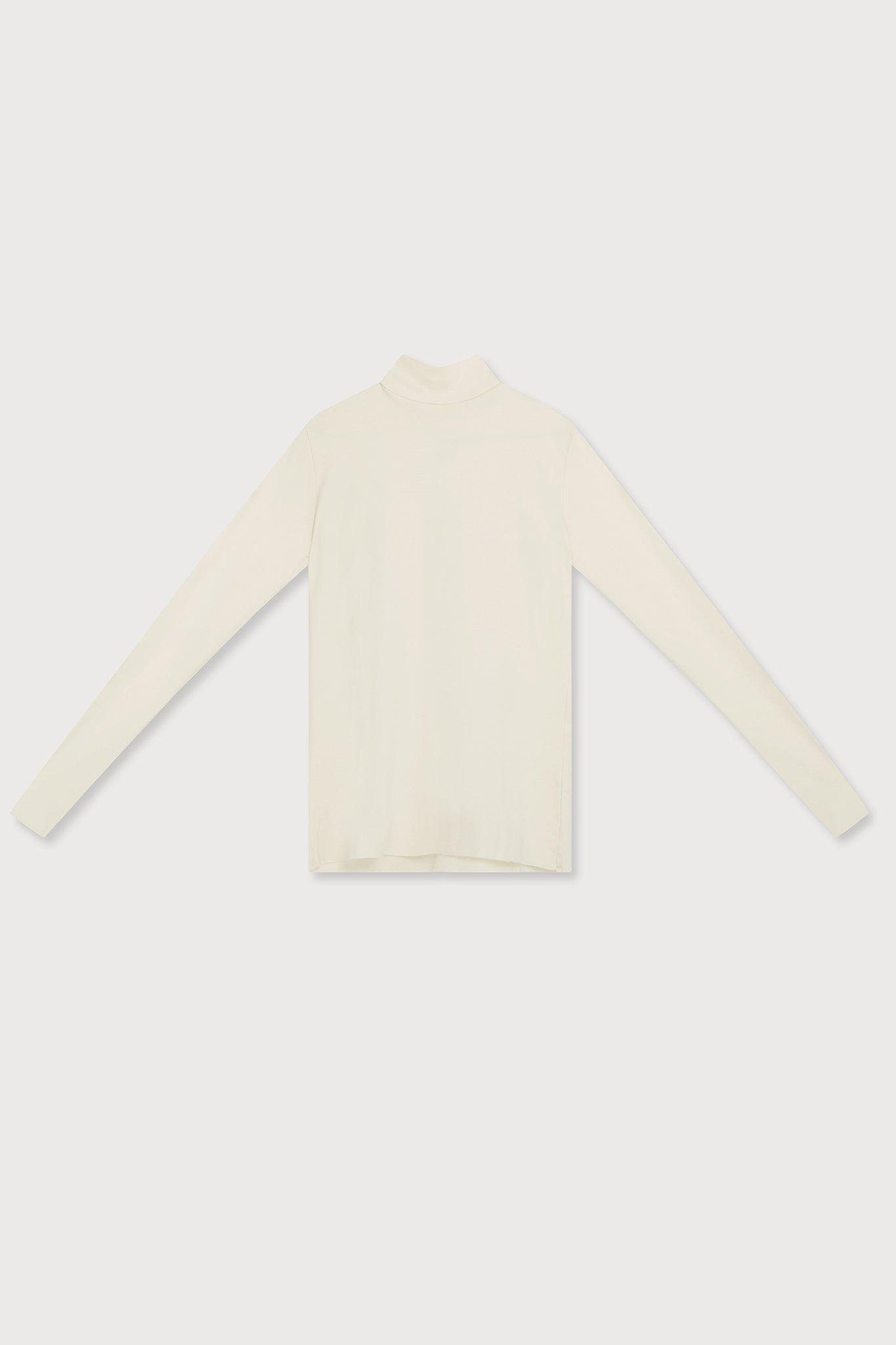 A.BCH A.36 Undyed Mock Neck Skivvy in Organic Cotton Rib
