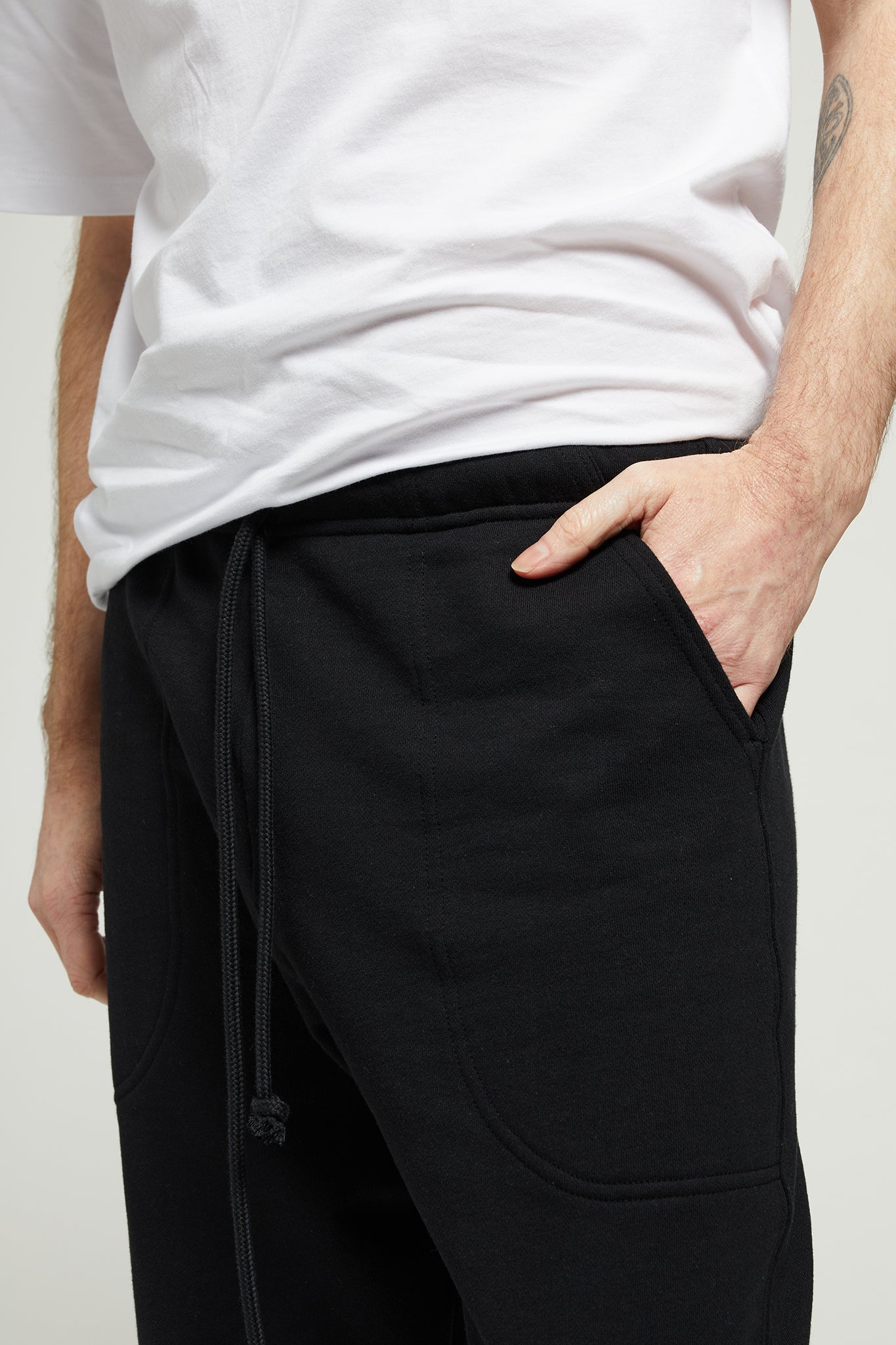 A.BCH A.37 Black Trackpants in Organic Cotton