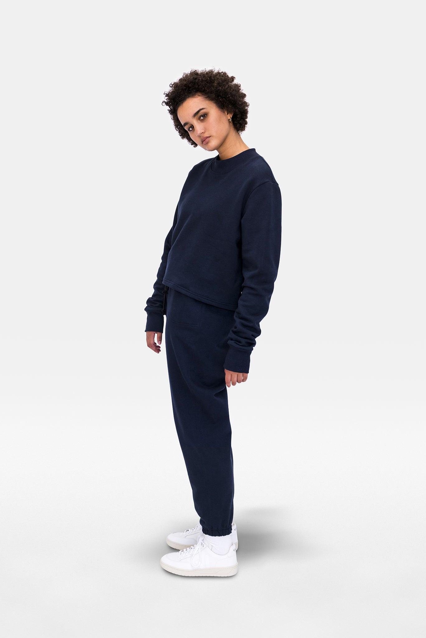 A.BCH A.37 Navy Fleecy Trackpants in Organic Cotton