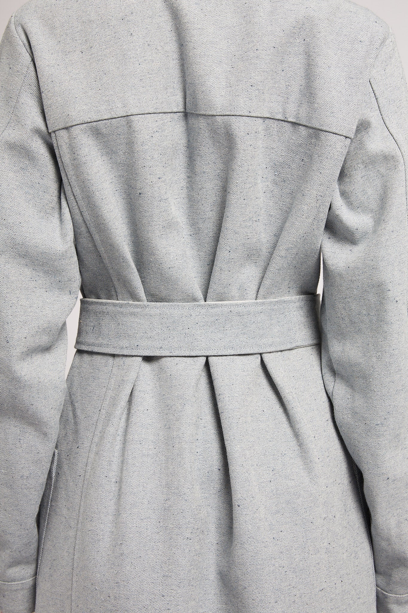 A.38 Light Indigo Trench Coat in Recycled Cotton