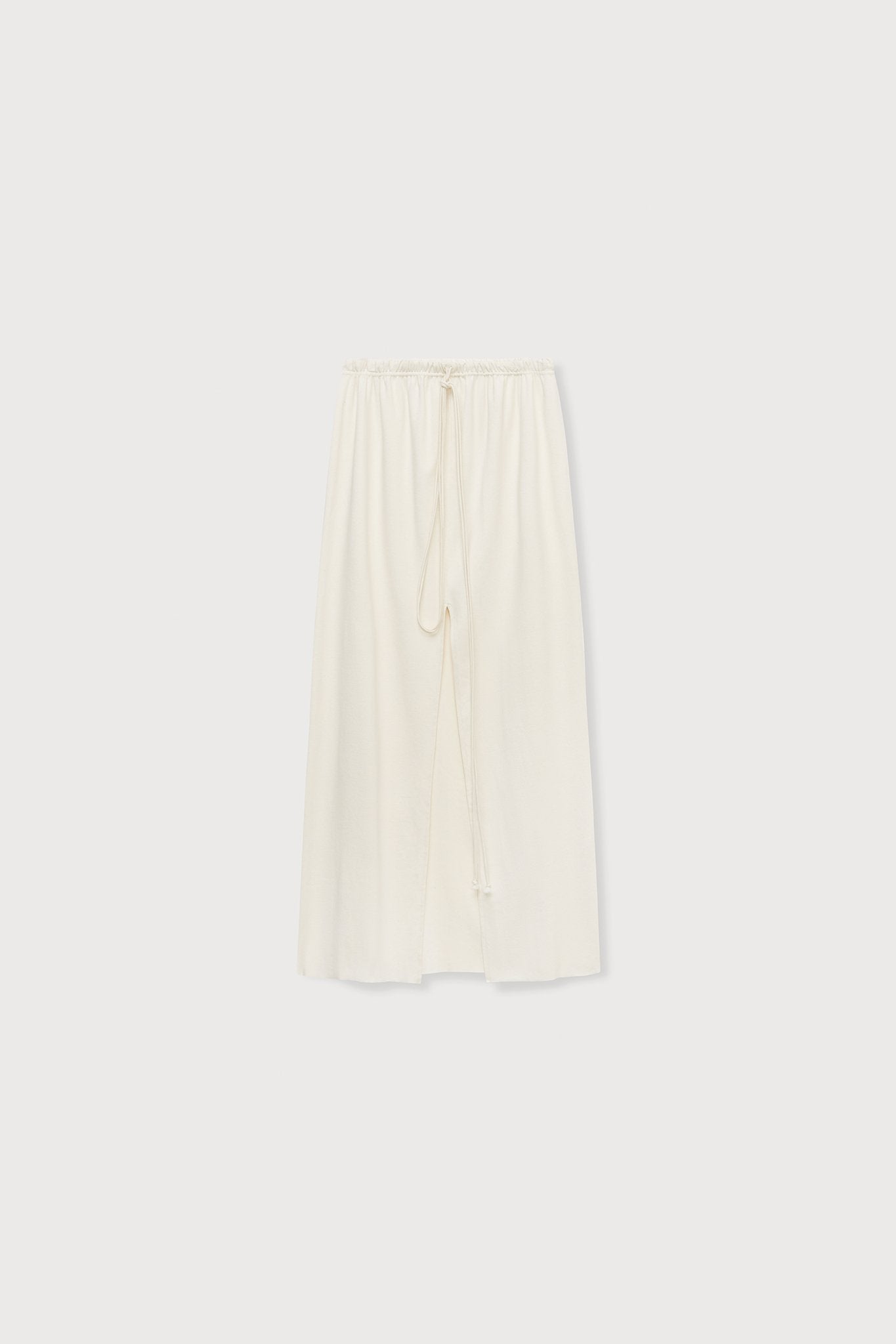 A.BCH A.41 Undyed Rib Split Skirt in Organic Cotton