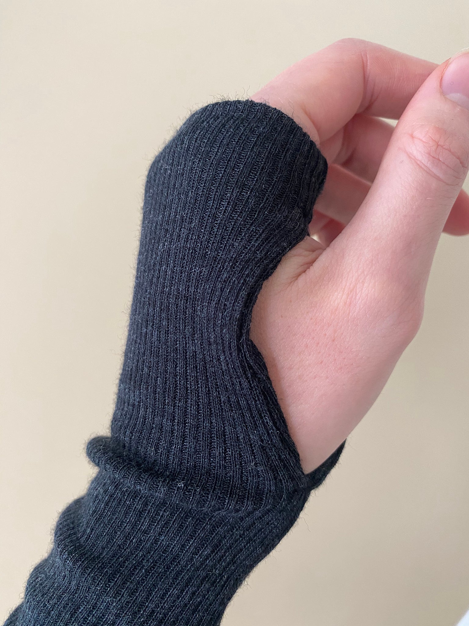 A.49 Charcoal Merino Wool Hand Warmers