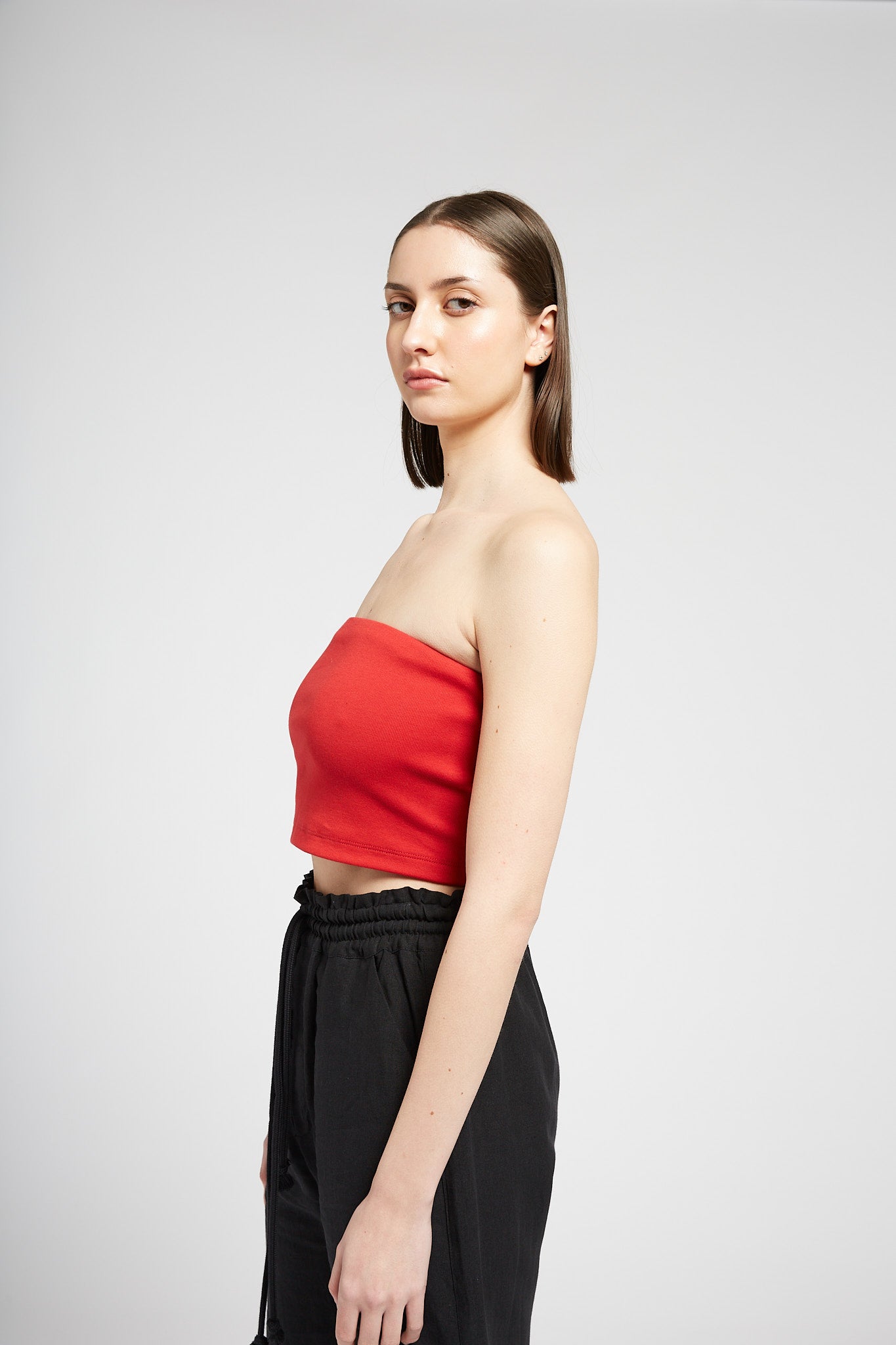 A.BCH A.55 Cherry Tube Top in Organic Cotton