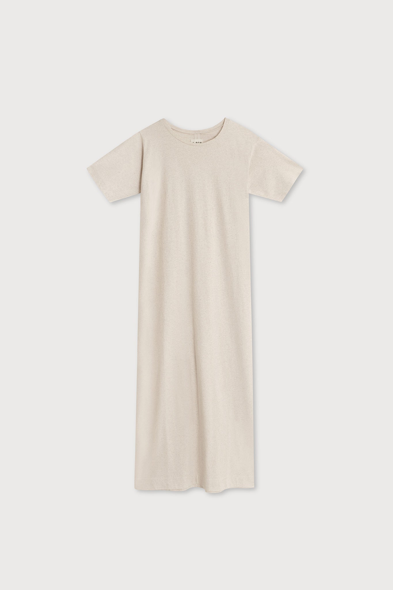 A.56 Oat Marle Maxi T-Shirt Dress in Recycled + Organic Cotton