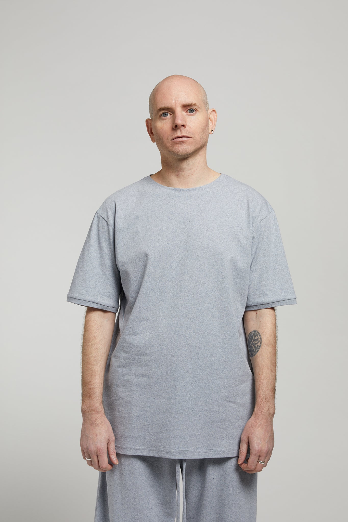 A.BCH A.58 Light Blue Marle Sleep T-Shirt in Recycled and Organic cotton