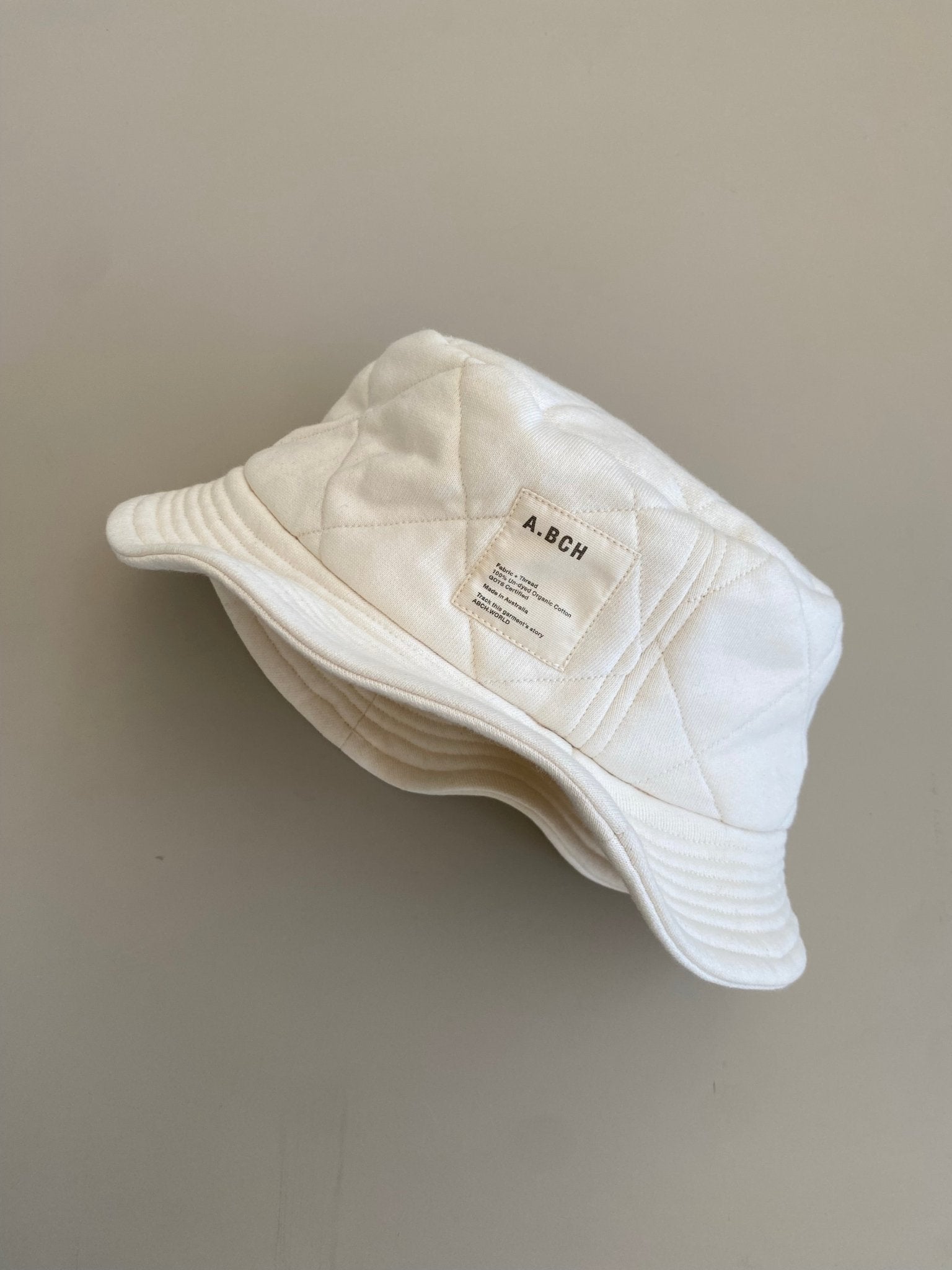 A.QBH Undyed Quilted Bucket Hat