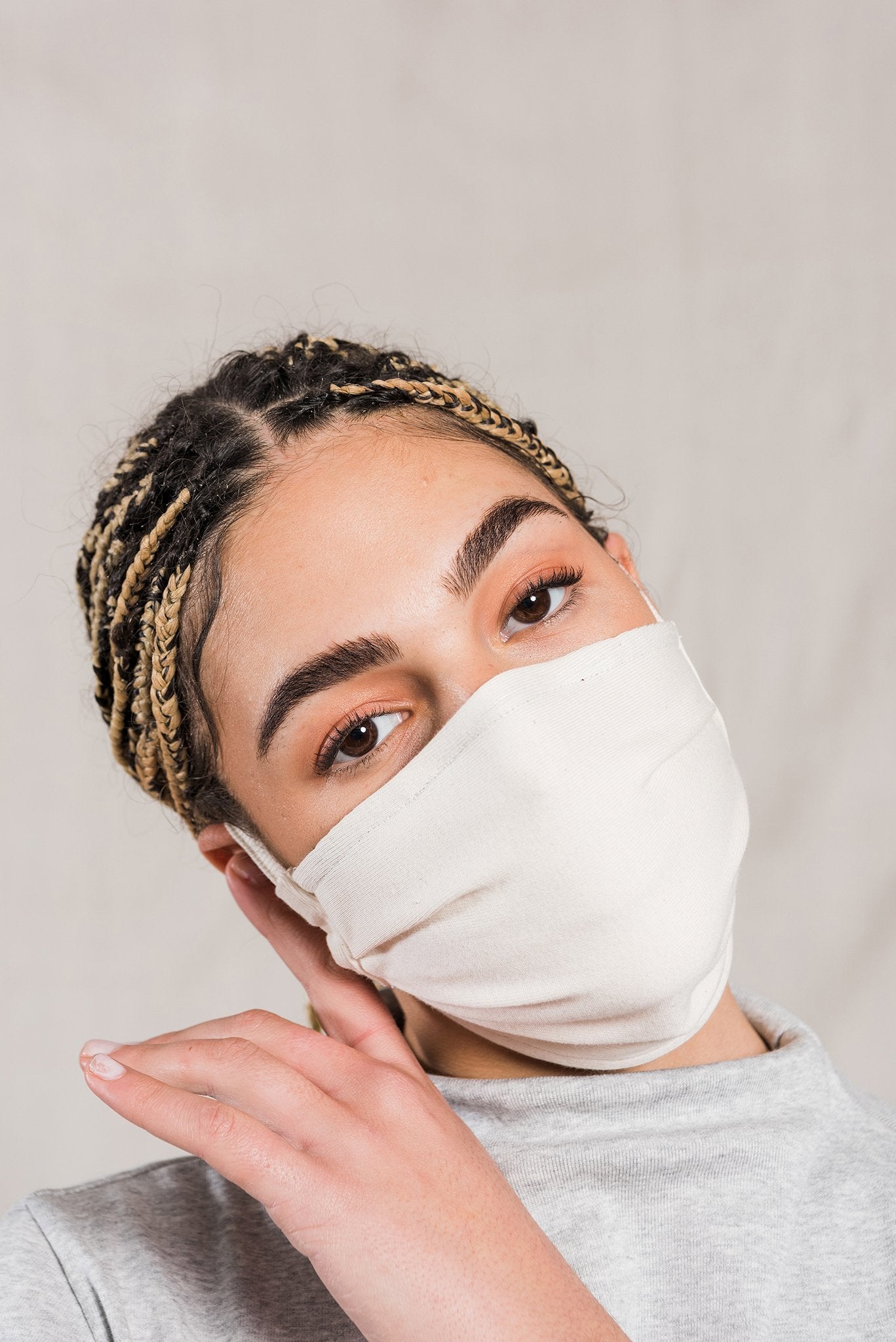 A.BCH A.00 Undyed Dust Mask in Organic Cotton