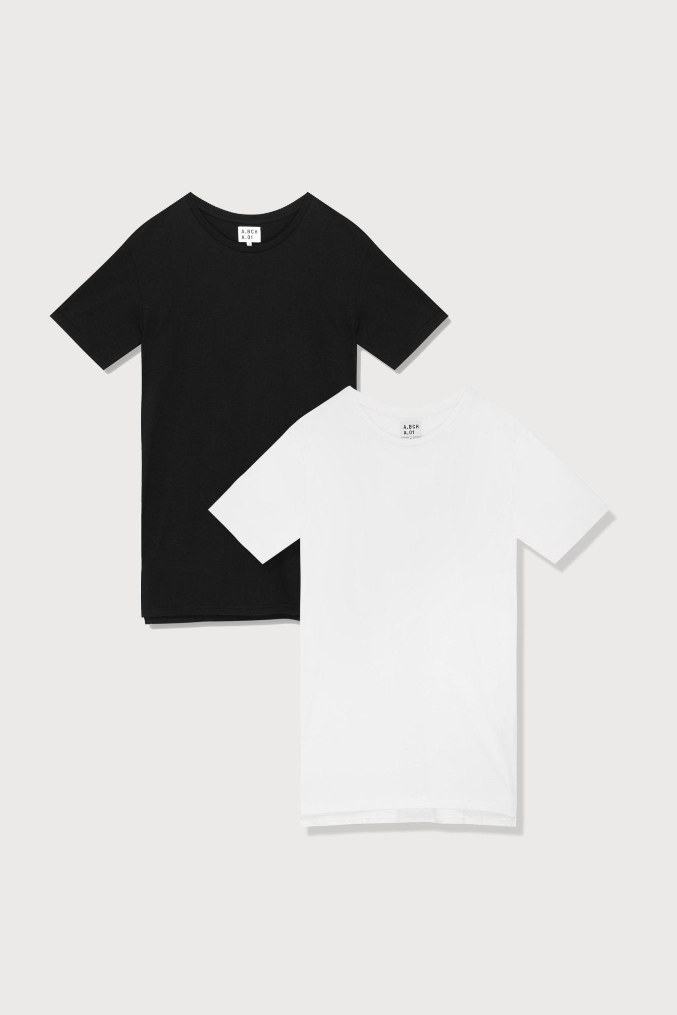 A.BCH A.01 Black + White T-Shirt Set in Organic Cotton