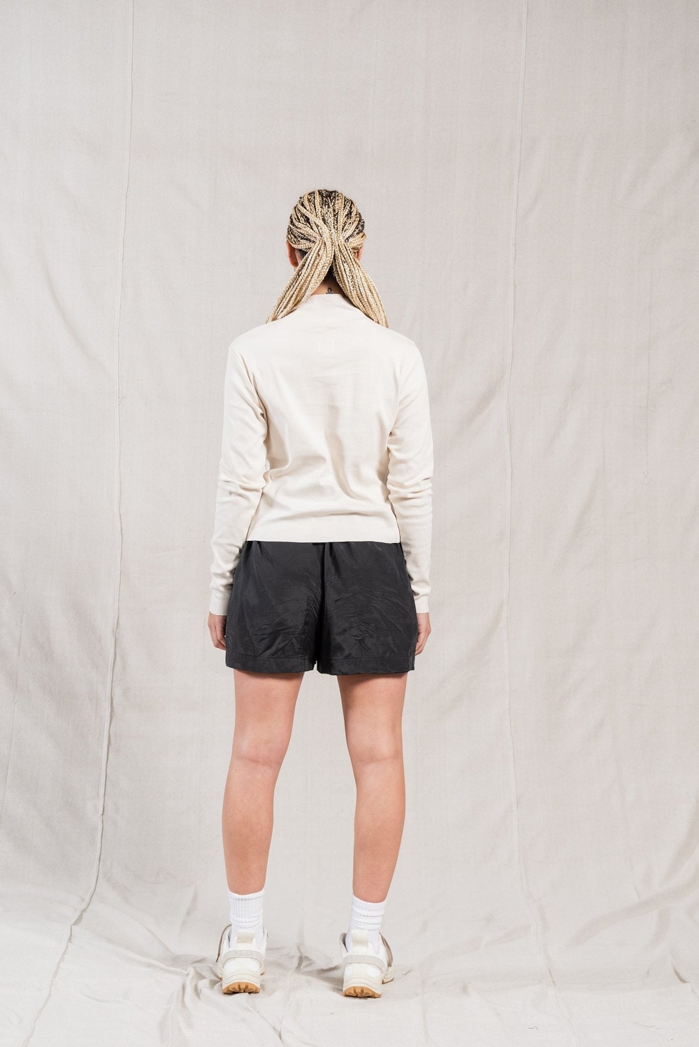 A.BCH A.14 Undyed Long Sleeve Skivvy in Organic Cotton Rib