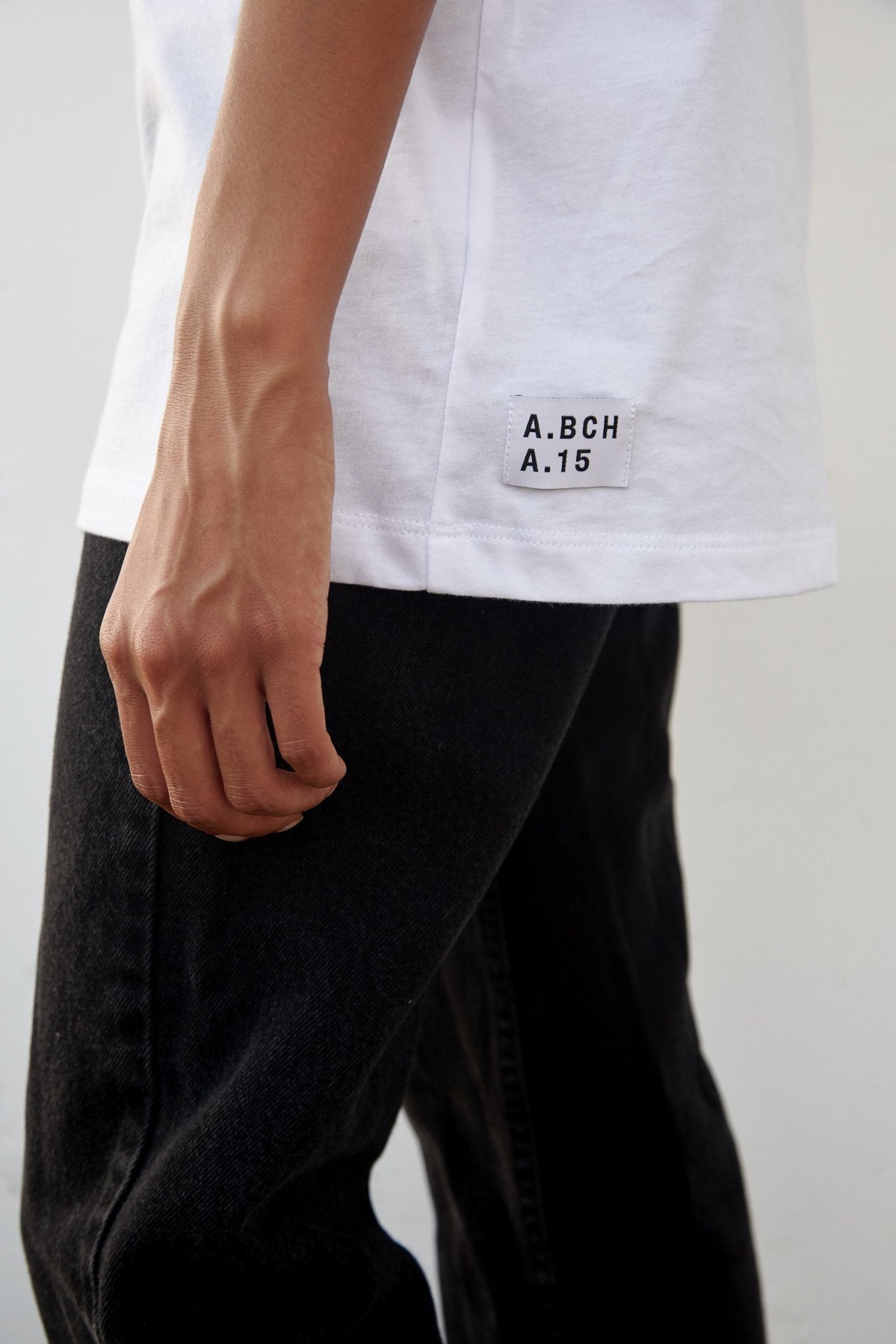 A.BCH A.15 White Classic T-Shirt in Organic Cotton