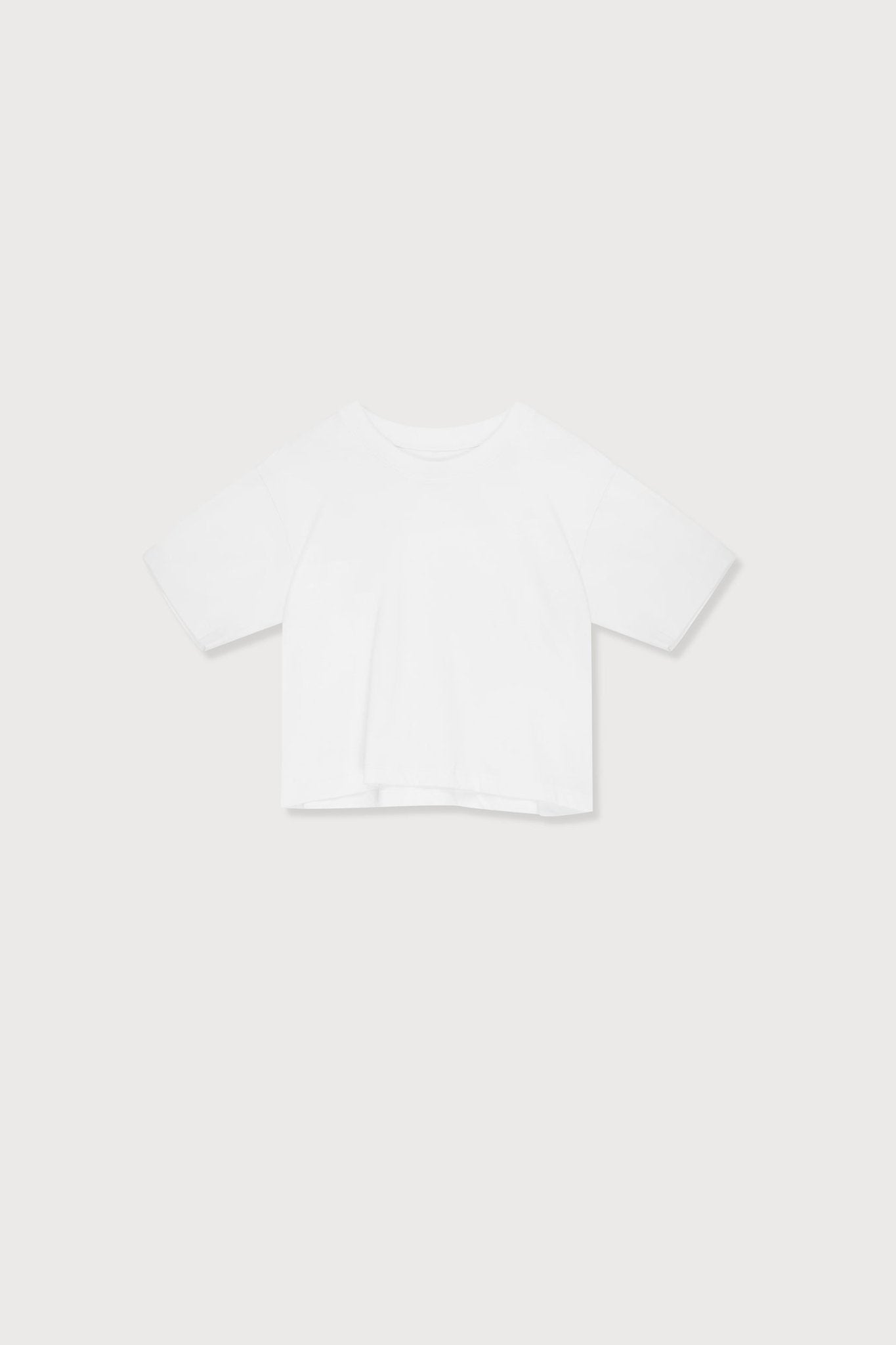 A.BCH A.15 White Crop T-Shirt in Organic Cotton